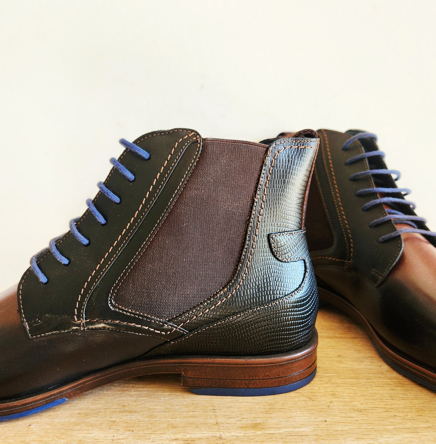 Stacy Adams Men's Rafferty Cap Toe Lace Up Boots Size 11.5 like new