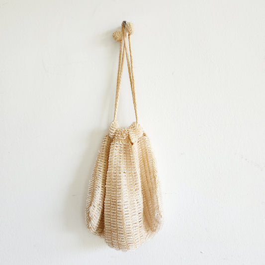 Vintage Beaded Drawstring Purse
