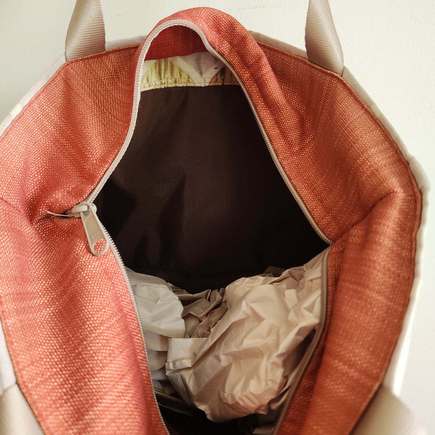 Madison Handbags Cloth Zip Top Small Tote