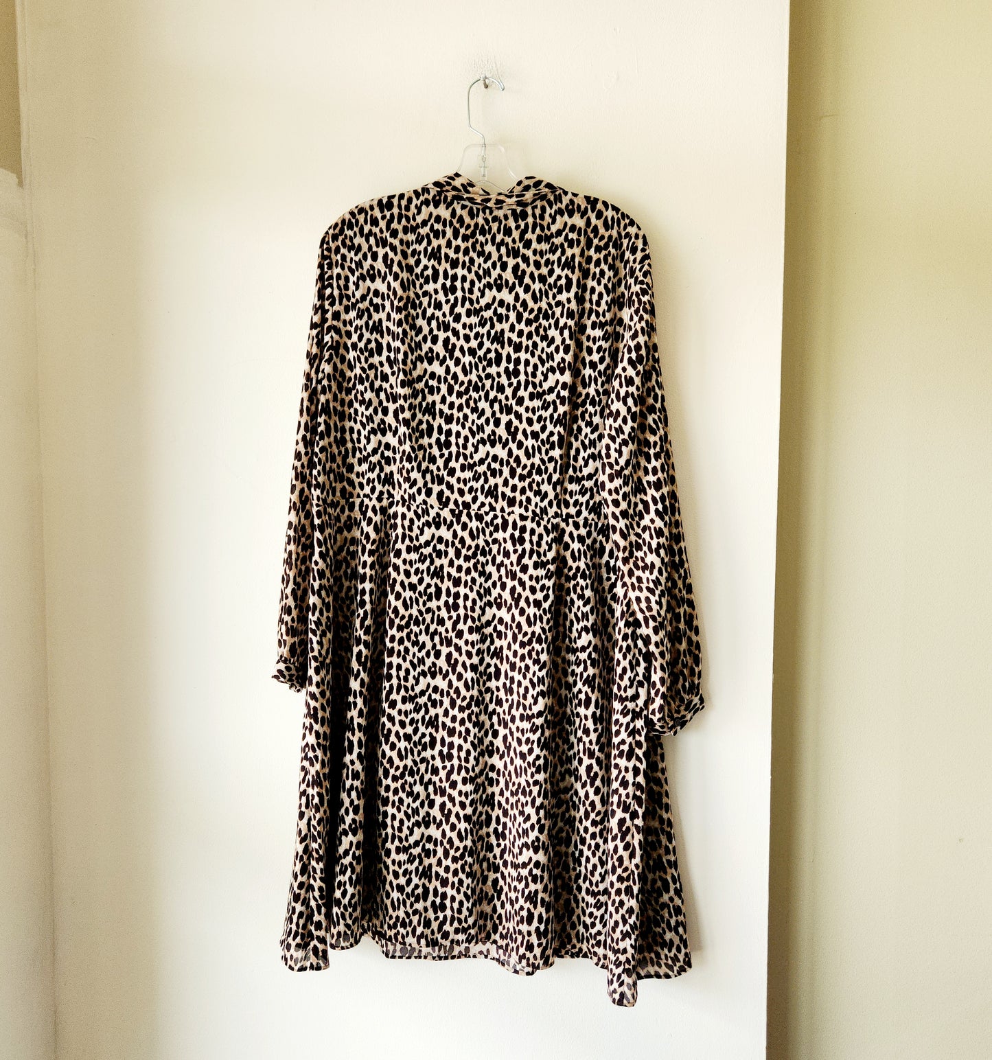 LOFT Leopard Print Shirtdress - size 18 - New