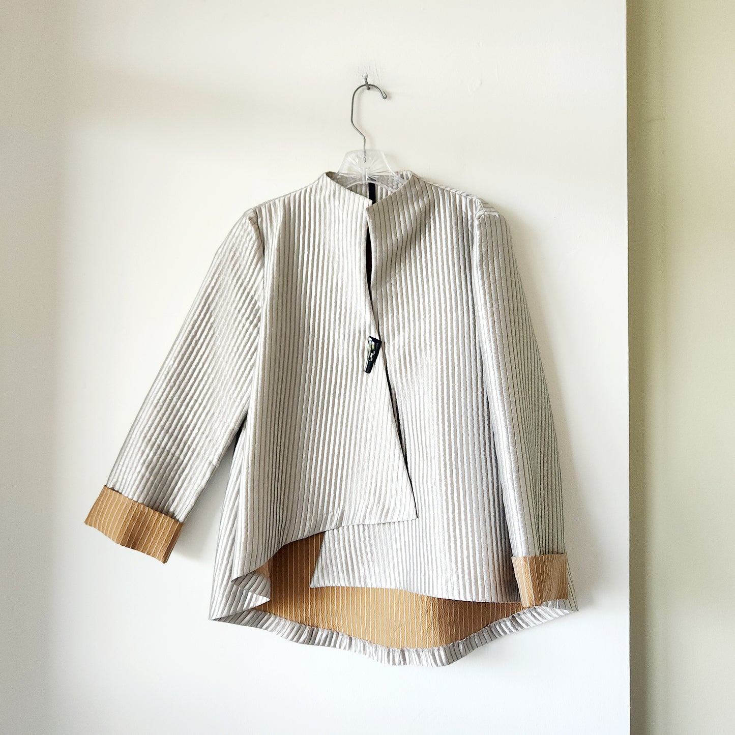 I.C. by Connie K Metallic Asymmetrical Jacket - S