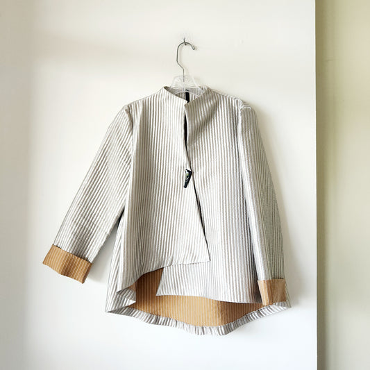 I.C. by Connie K Metallic Asymmetrical Jacket - S