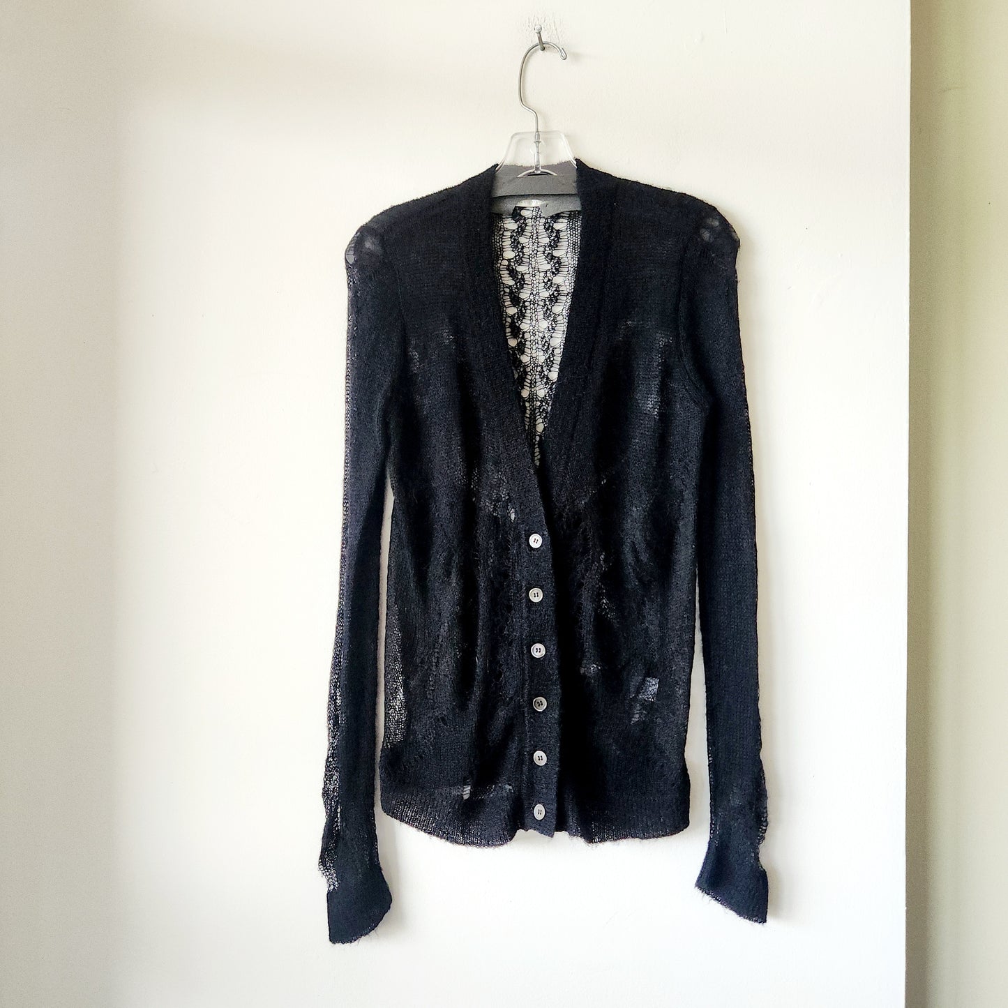 Twelfth Street by Cynthia Vincent Lace Knit Cardigan - S