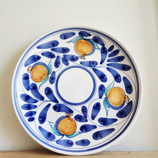 Desuir Italian Pottery Serving Plate 15"