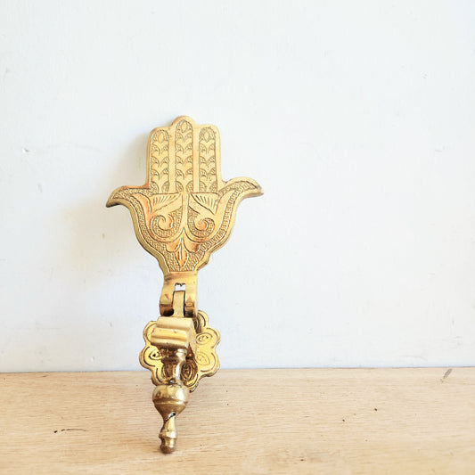 Hamsa Hand Brass Door Knocker
