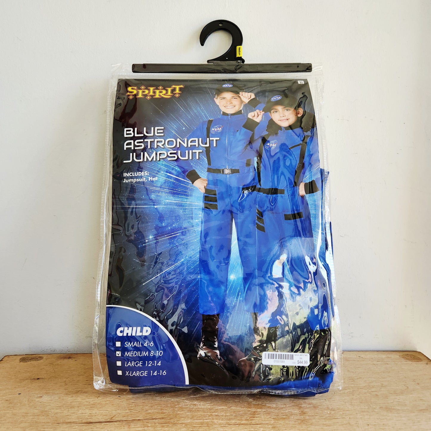 Spirit Blue Astronaut Jumpsuit Medium Size 8-10 Like New