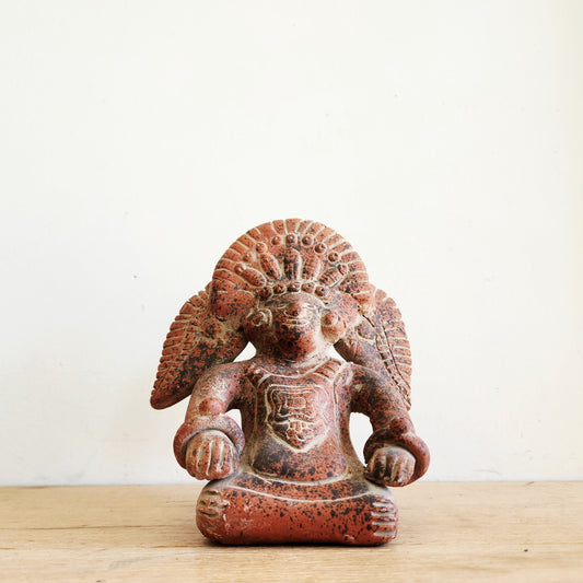 8" Terracotta Mayan Statue Replica