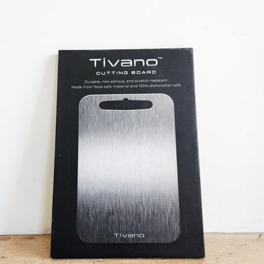 Original Tivano Titanium 12" x 8" Shield Cutting Board NEW