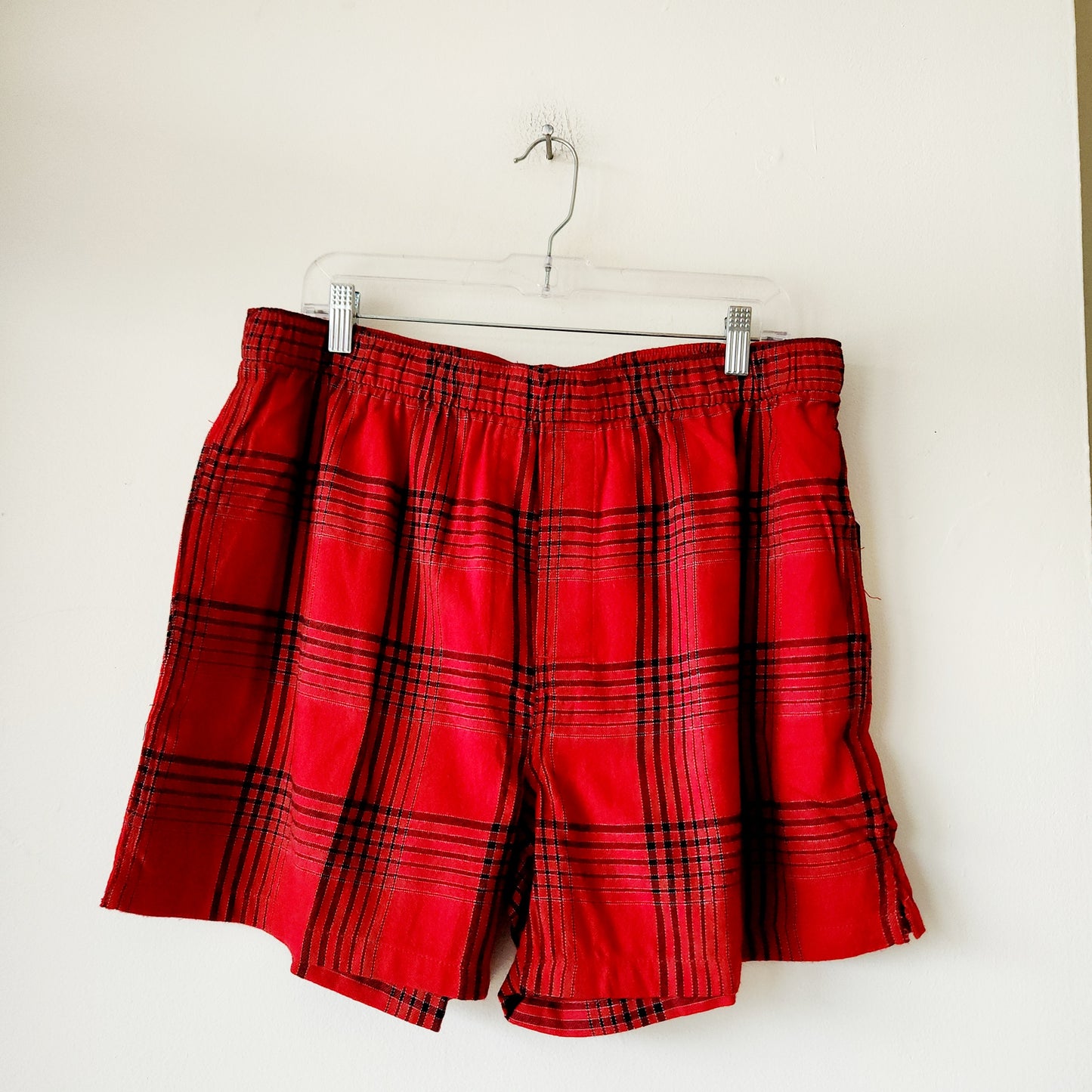 Blake Shelton x Lands' End 100% Cotton Plaid Flannel Sleep Shorts - Men's L - New