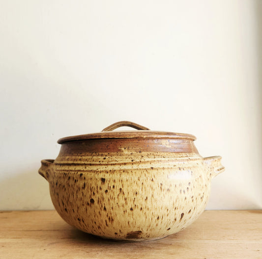 Handmade Stoneware Soup Tureen w Lid