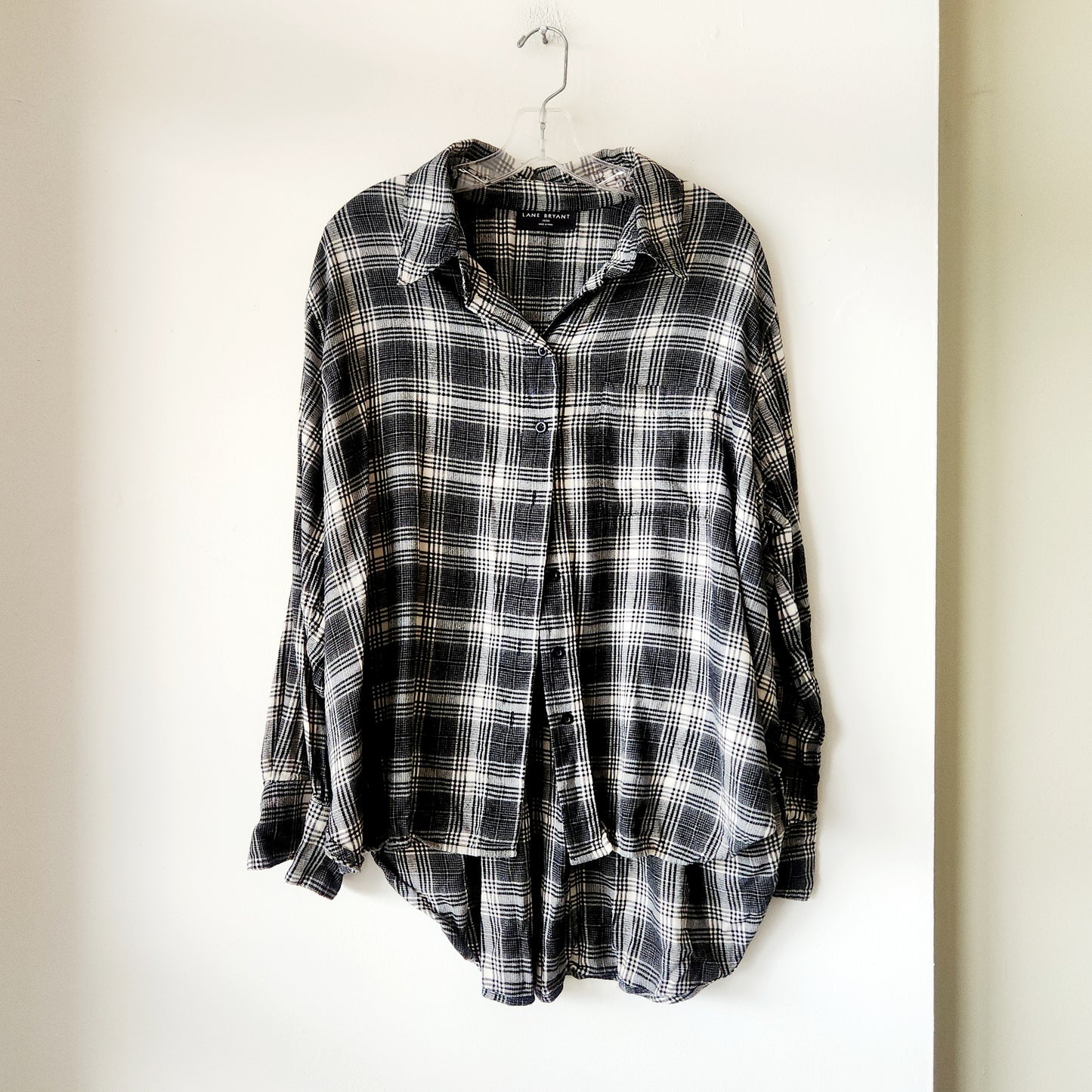 Lane Bryant Plaid Button Up Shirt - 18/20
