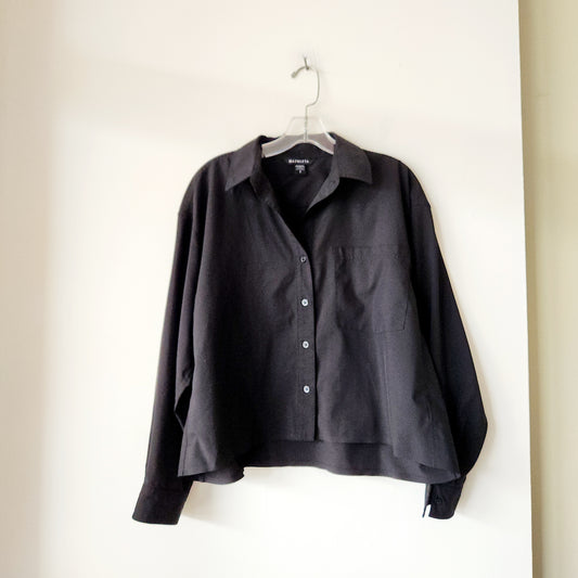 Athleta Oversized Fit Crop Button Up Shirt - S