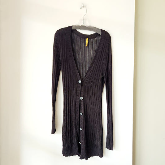 Rachel Pally Open Knit Long Length Cardigan - S