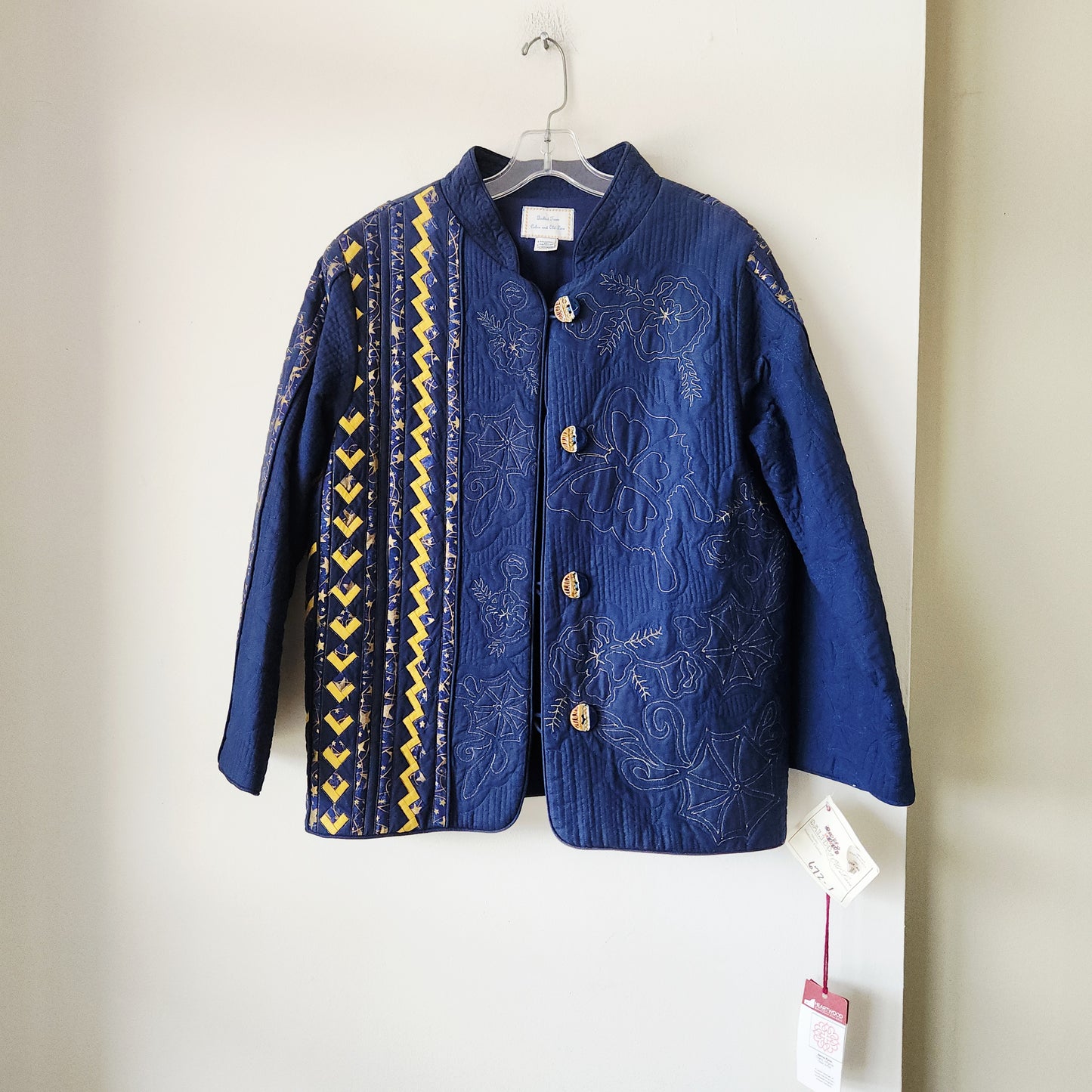 Heartwood Artisan Gateway Handmade Quilted From Calico & Old Lace Jacket - S/M - New