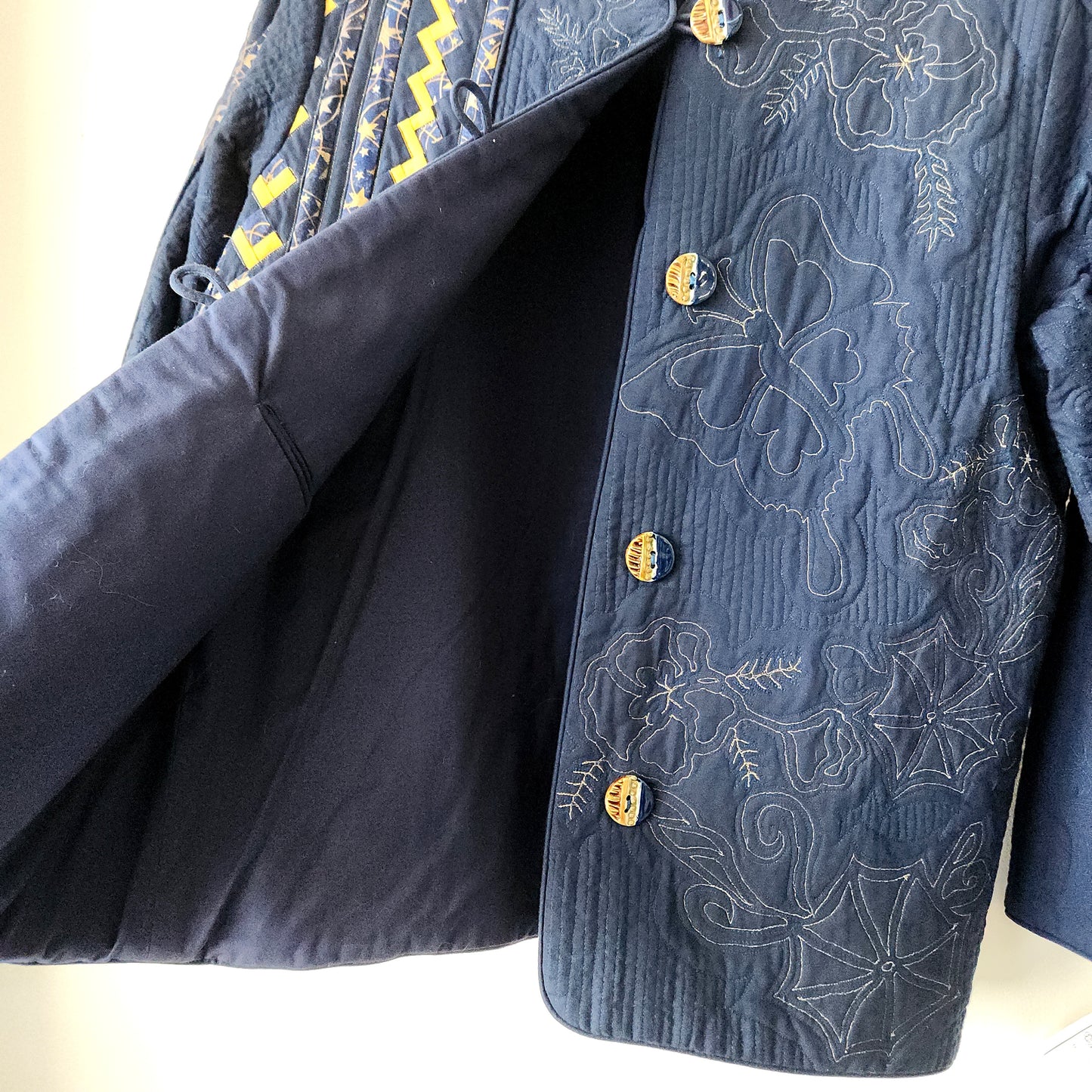 Heartwood Artisan Gateway Handmade Quilted From Calico & Old Lace Jacket - S/M - New