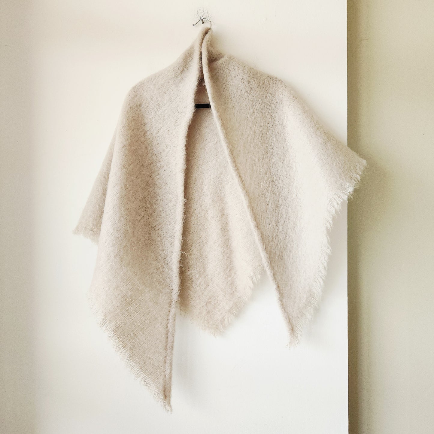 Cozy Knit Triangle Shawl