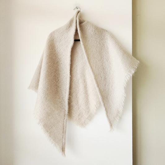 Cozy Knit Triangle Shawl