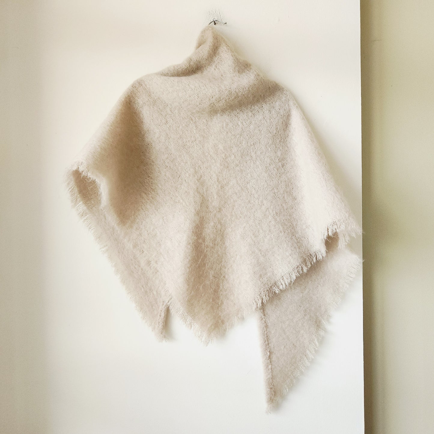 Cozy Knit Triangle Shawl