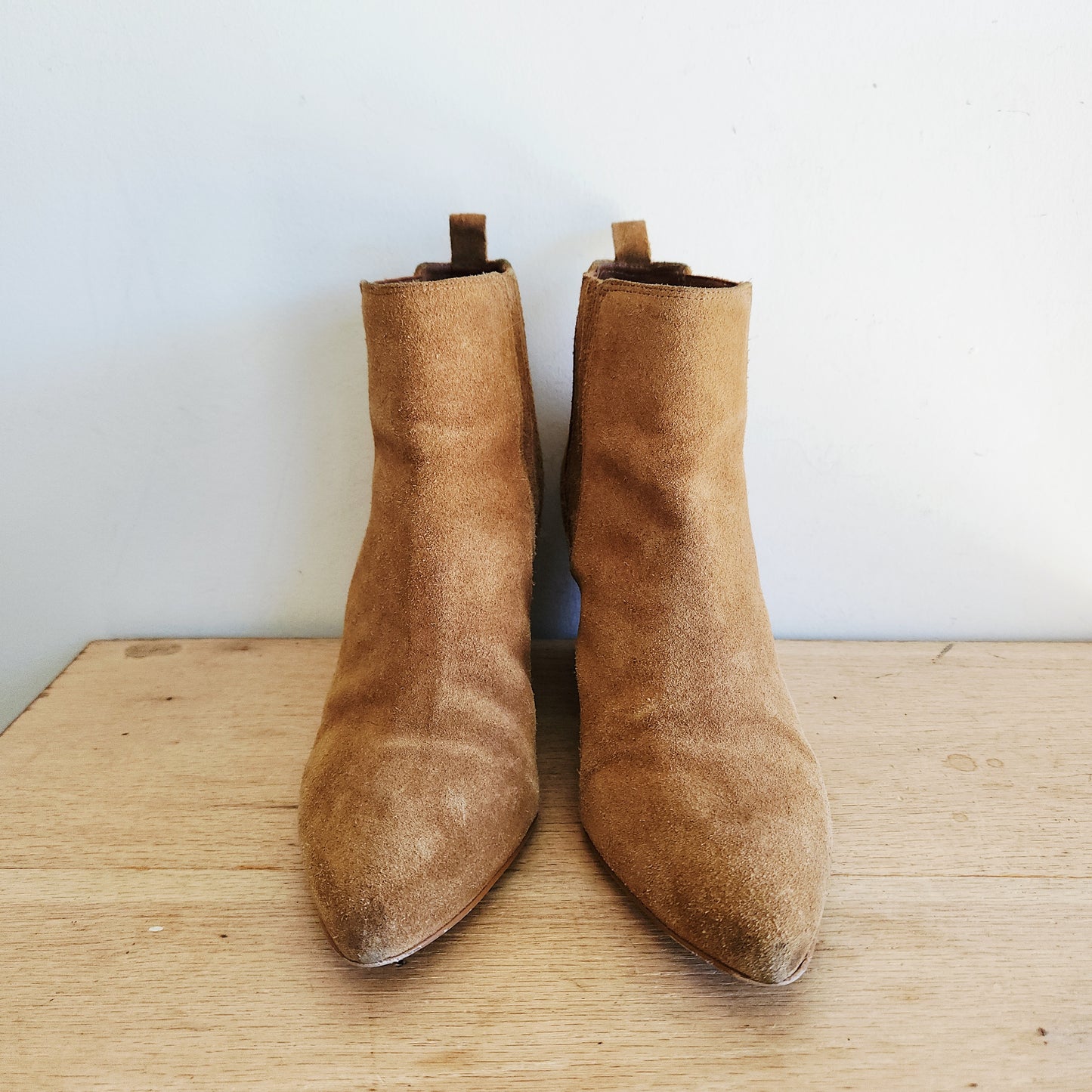 Able Suede Western Style Ankle Boots - size 9.5