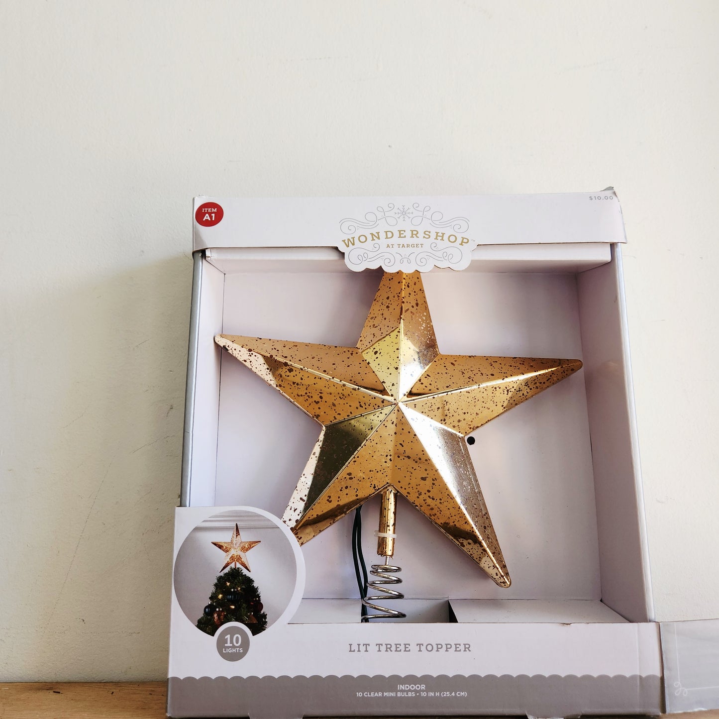 Wondershop Lit Tree Star NEW