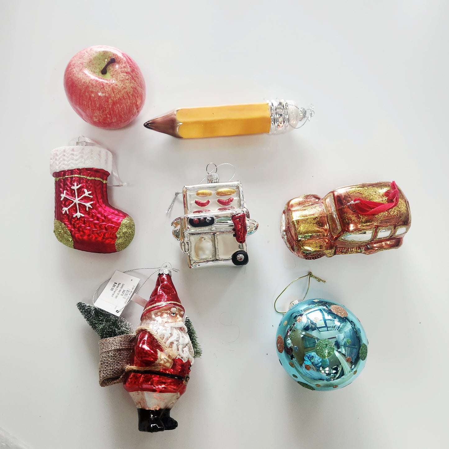 Glass Ornament Variety Set of 6