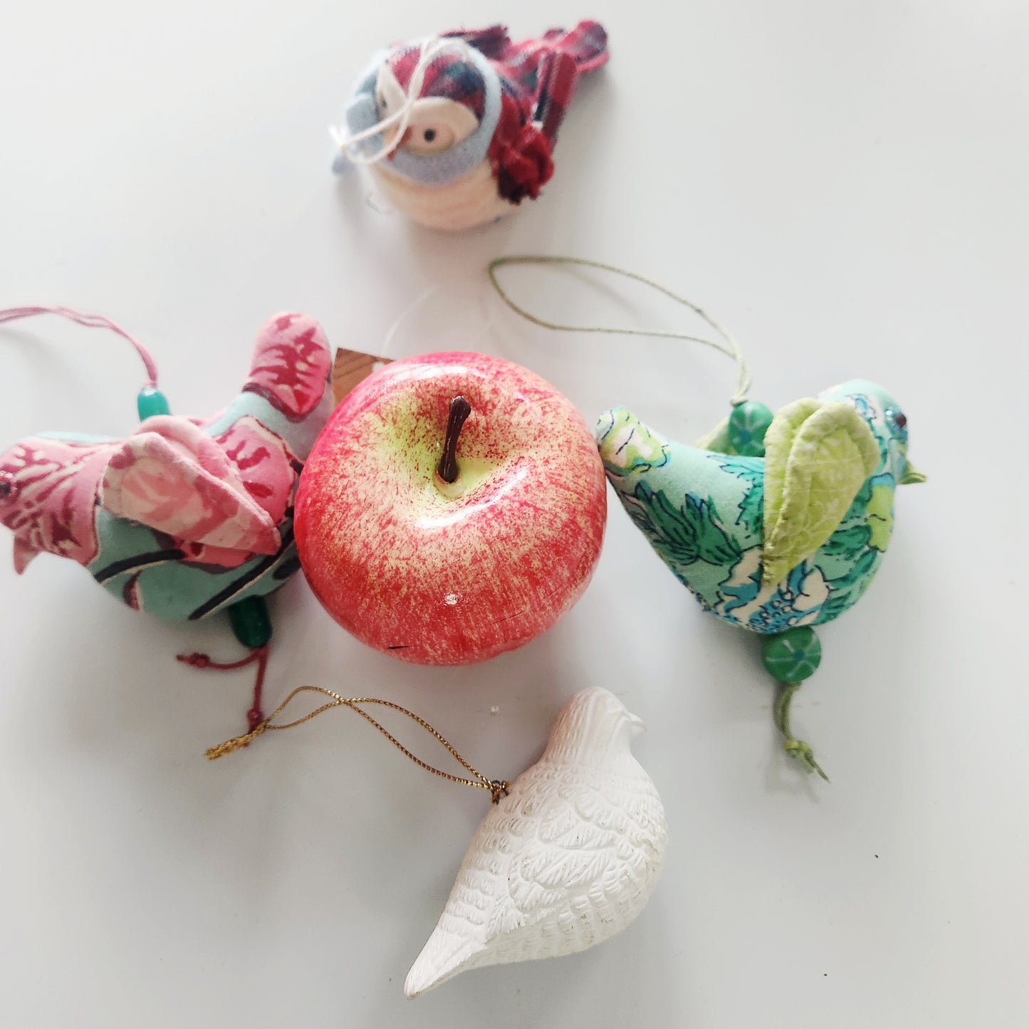 Birds Variety Ornaments Set of 4