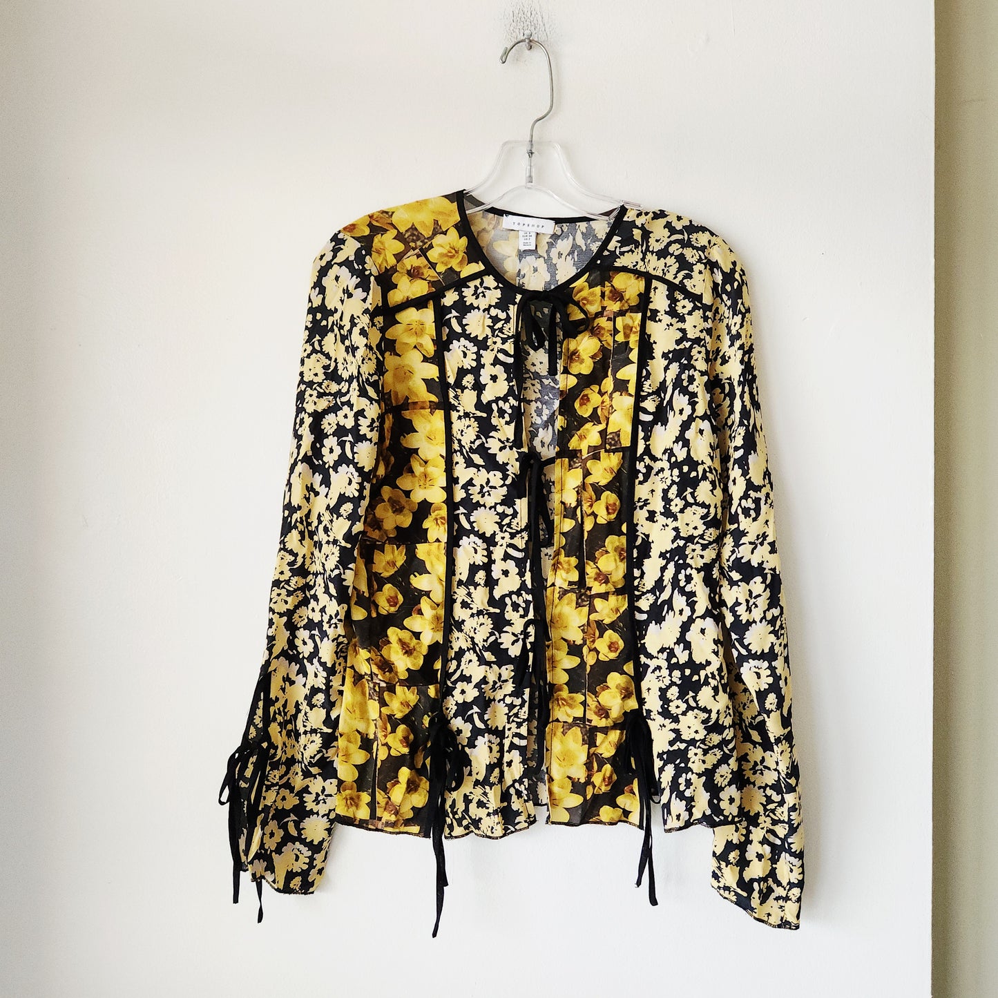 TopShop Tie Front Top - size 2