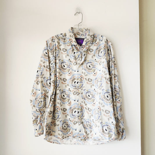 Tallia Pattern Button Up Shirt - size 15.5/M Men's