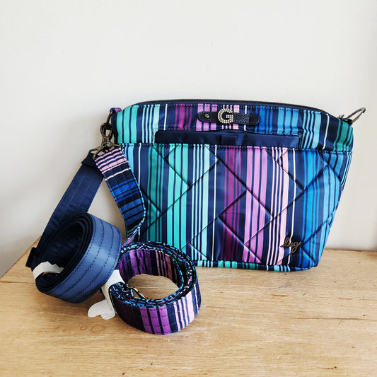 Lug Striped Purse with Strap - Like New