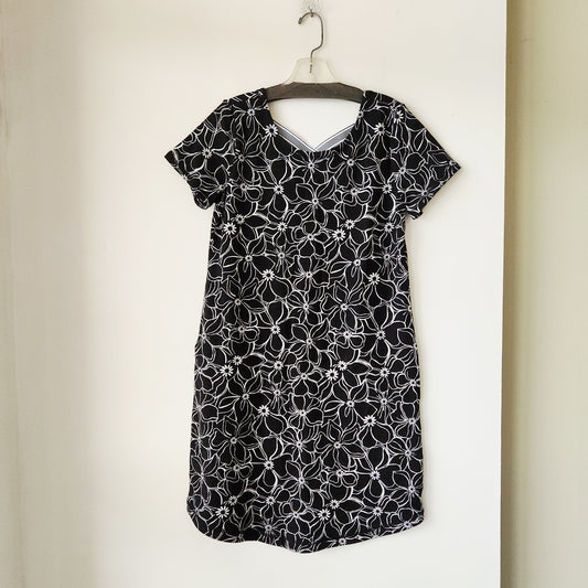 Talbots Jersey Dress with Criss Cross Back Detail - S - New