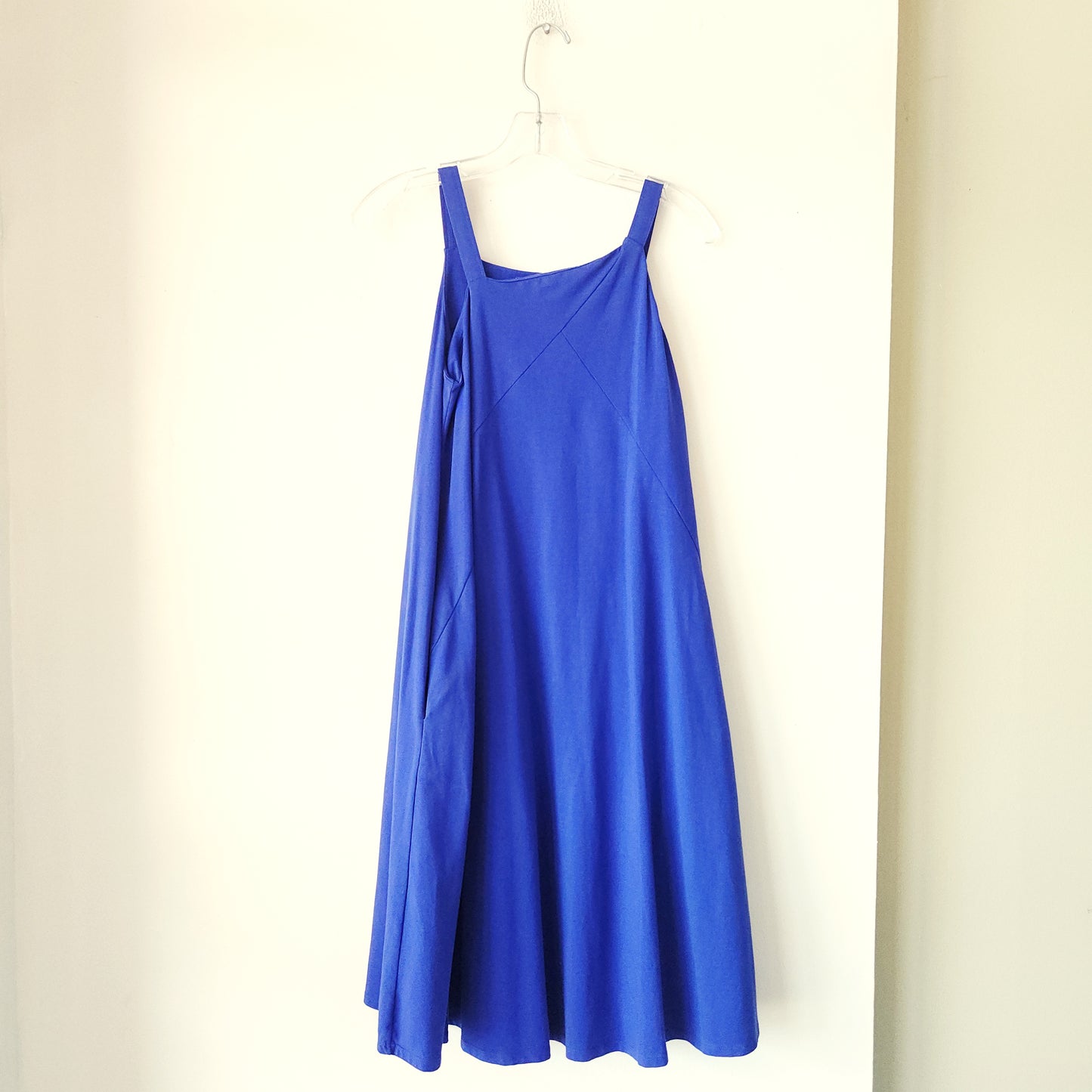 Nau Tank Dress with Asymmetrical Neckline & Pockets - S