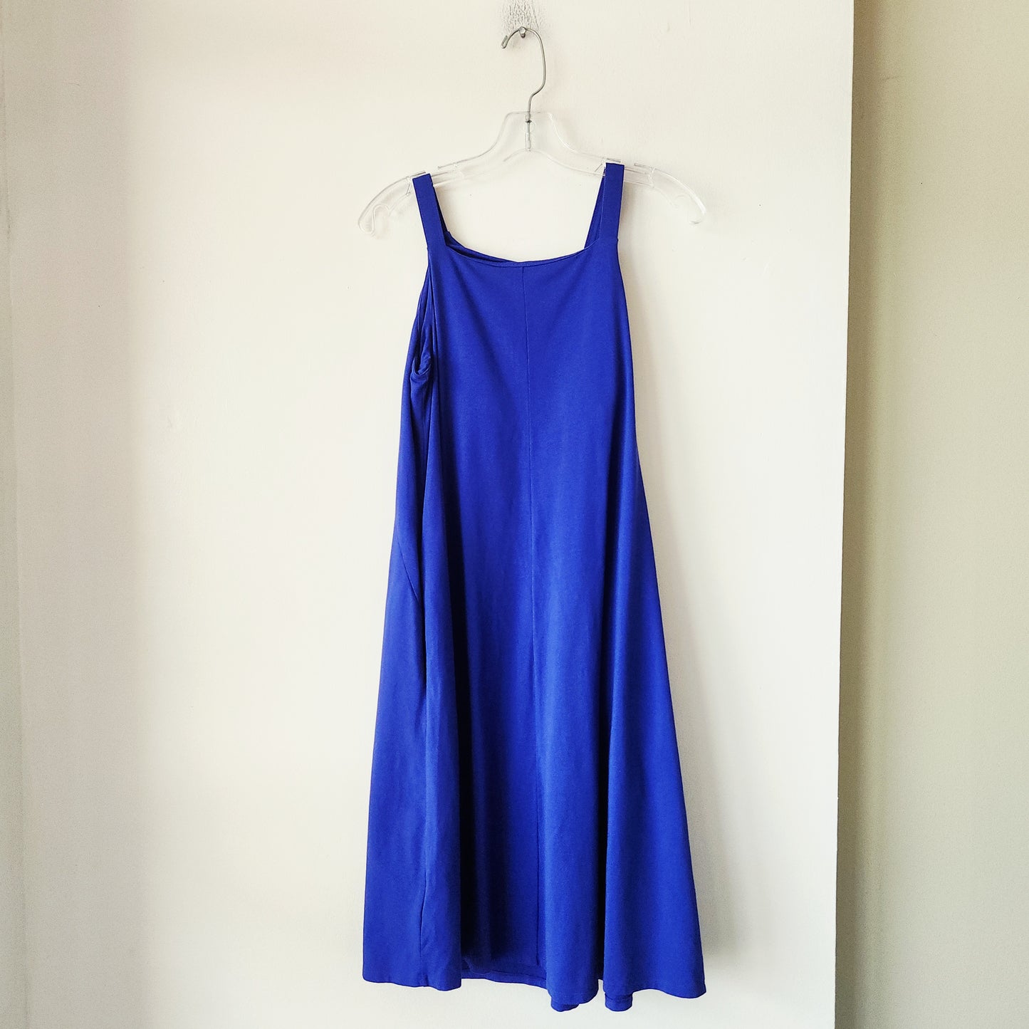 Nau Tank Dress with Asymmetrical Neckline & Pockets - S