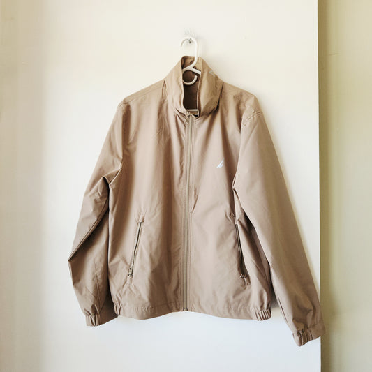 Nautica Lightweight Jacket with Pack Away Hoodie - M