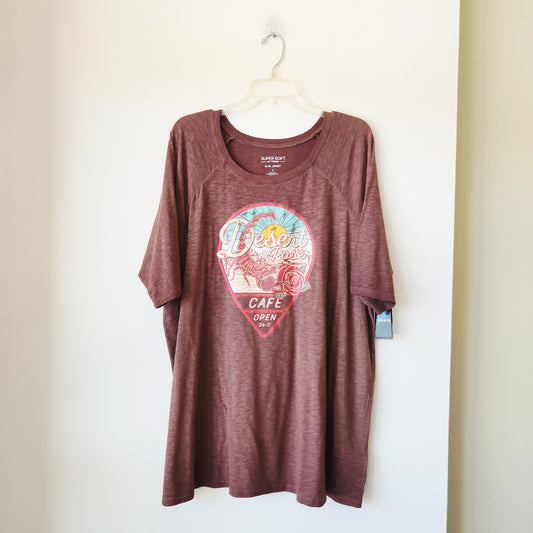 Super Soft by Torrid Slub Desert Rose Tee - 3X - New