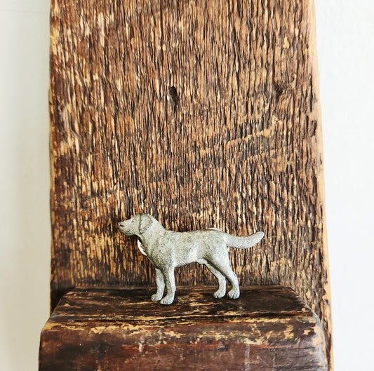 Pewter Lab Lapel Pin