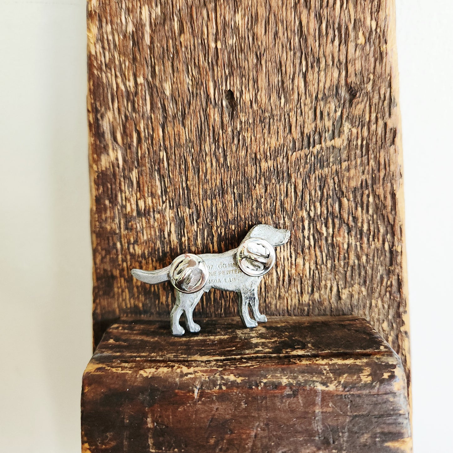 Pewter Lab Lapel Pin