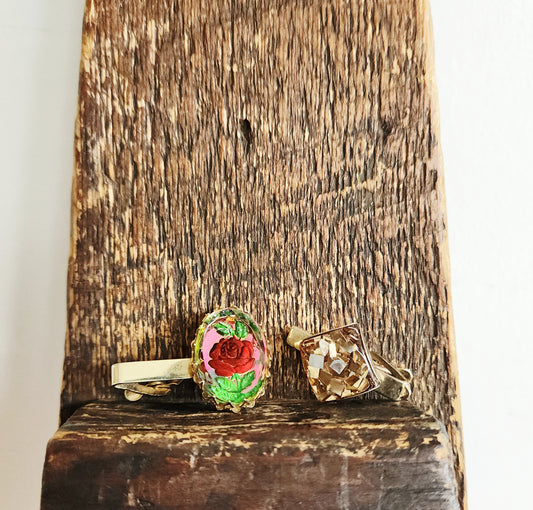 Vintage Tie Clips - Set of 2