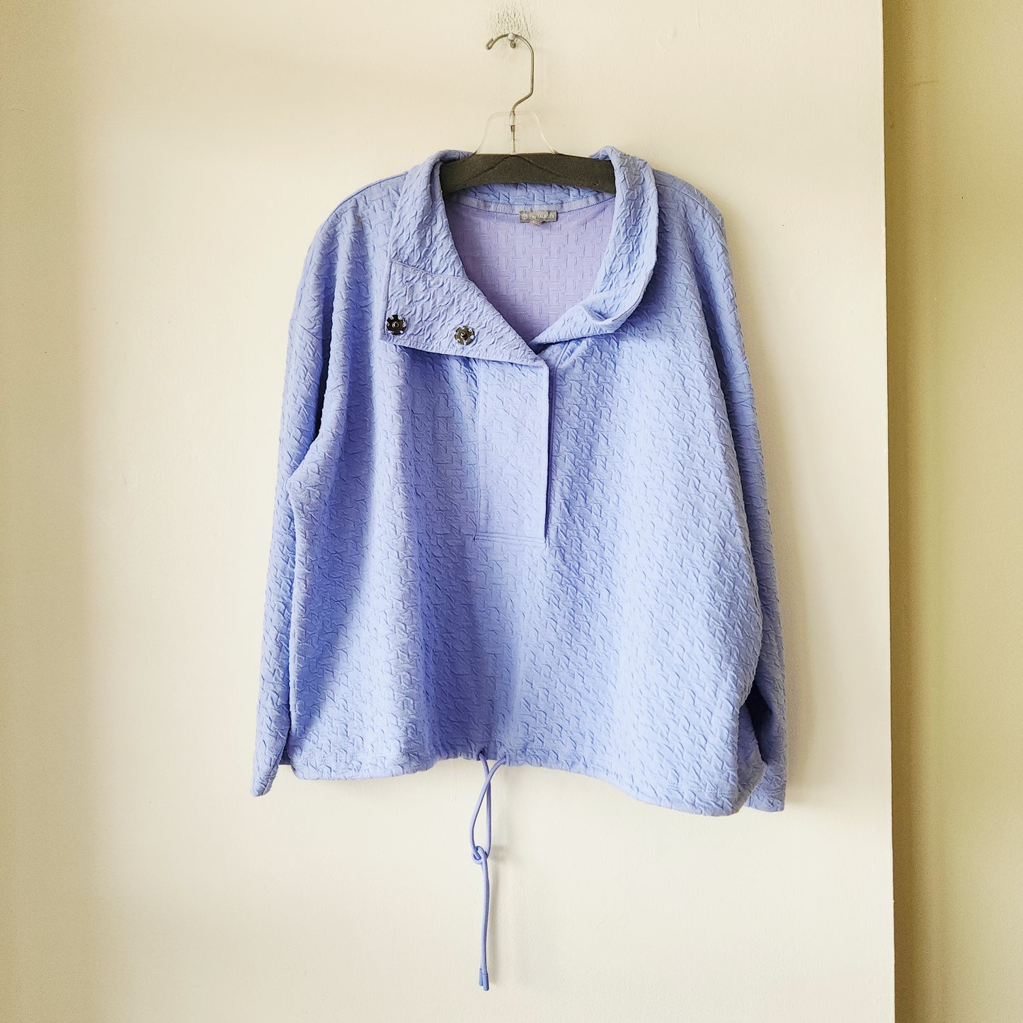T by Talbots Half Snap Top with Drawstring - size 2X