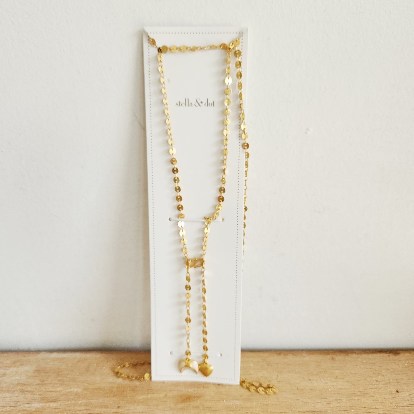Stella & Dot Trevally Adjustable Necklace with Charms - New