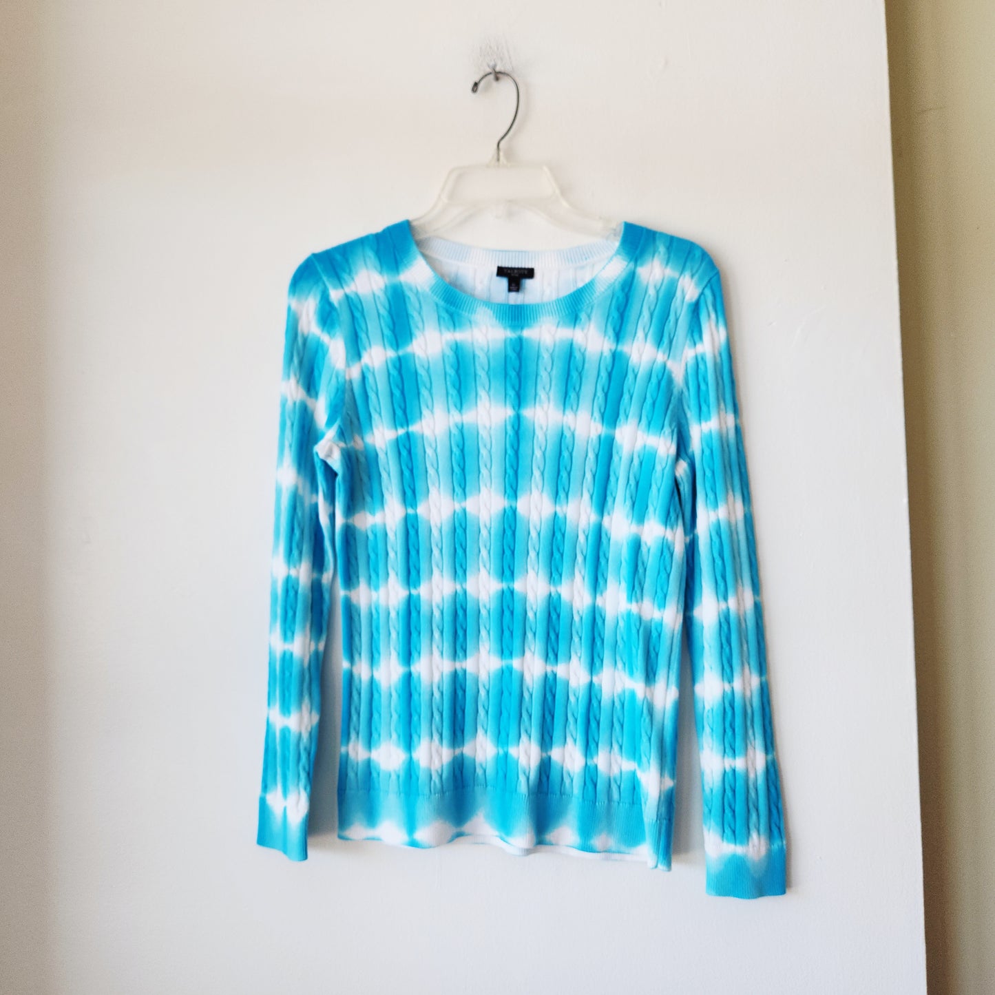 Talbots Tie Dye Cableknit Sweater - S Petite