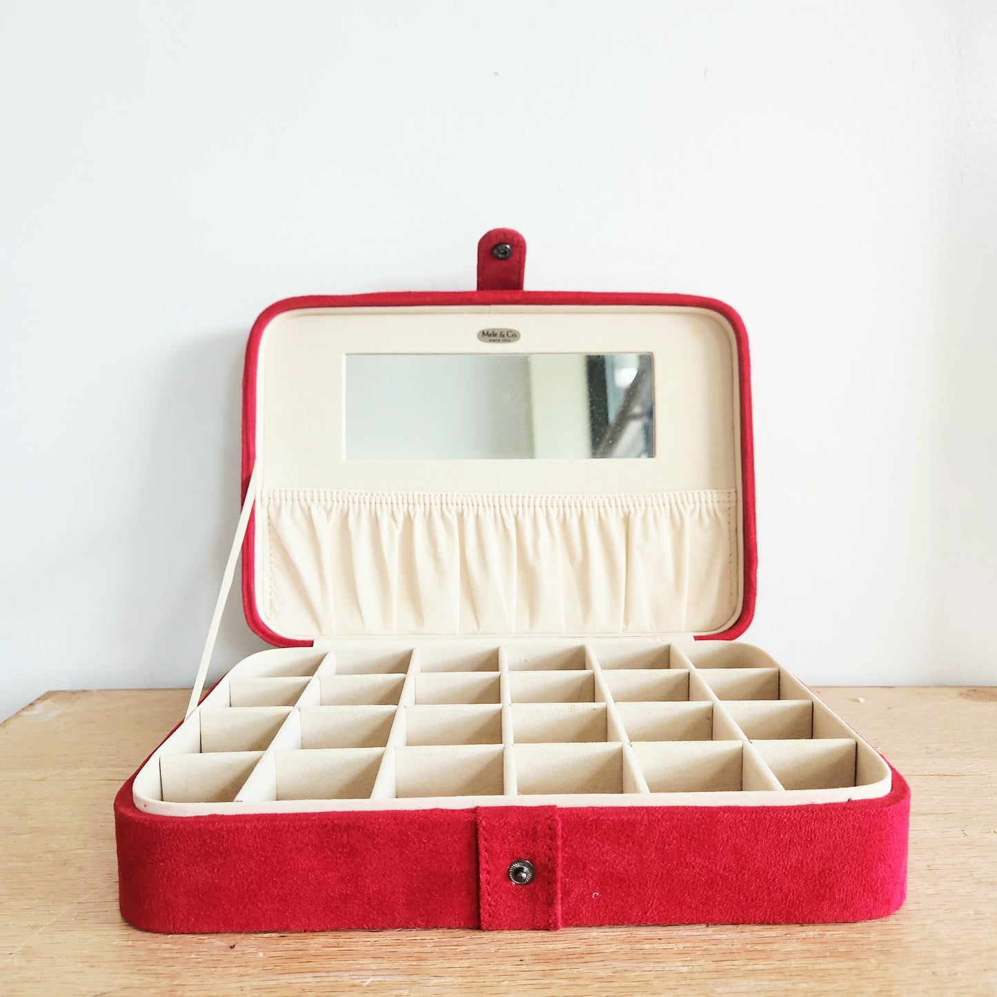 Mele & Co. Jewelry Box Case w Mirror Snap Closure