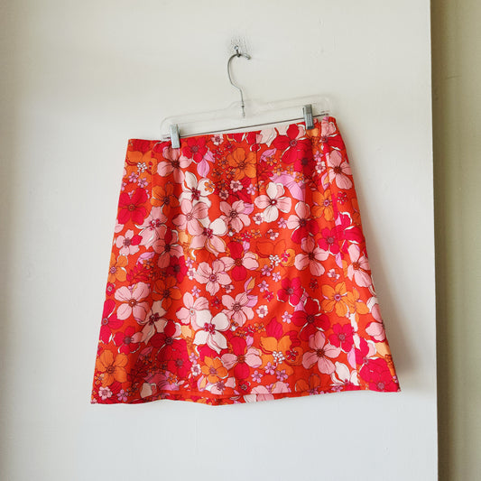 Talbots Bright Floral Skirt - size 14W