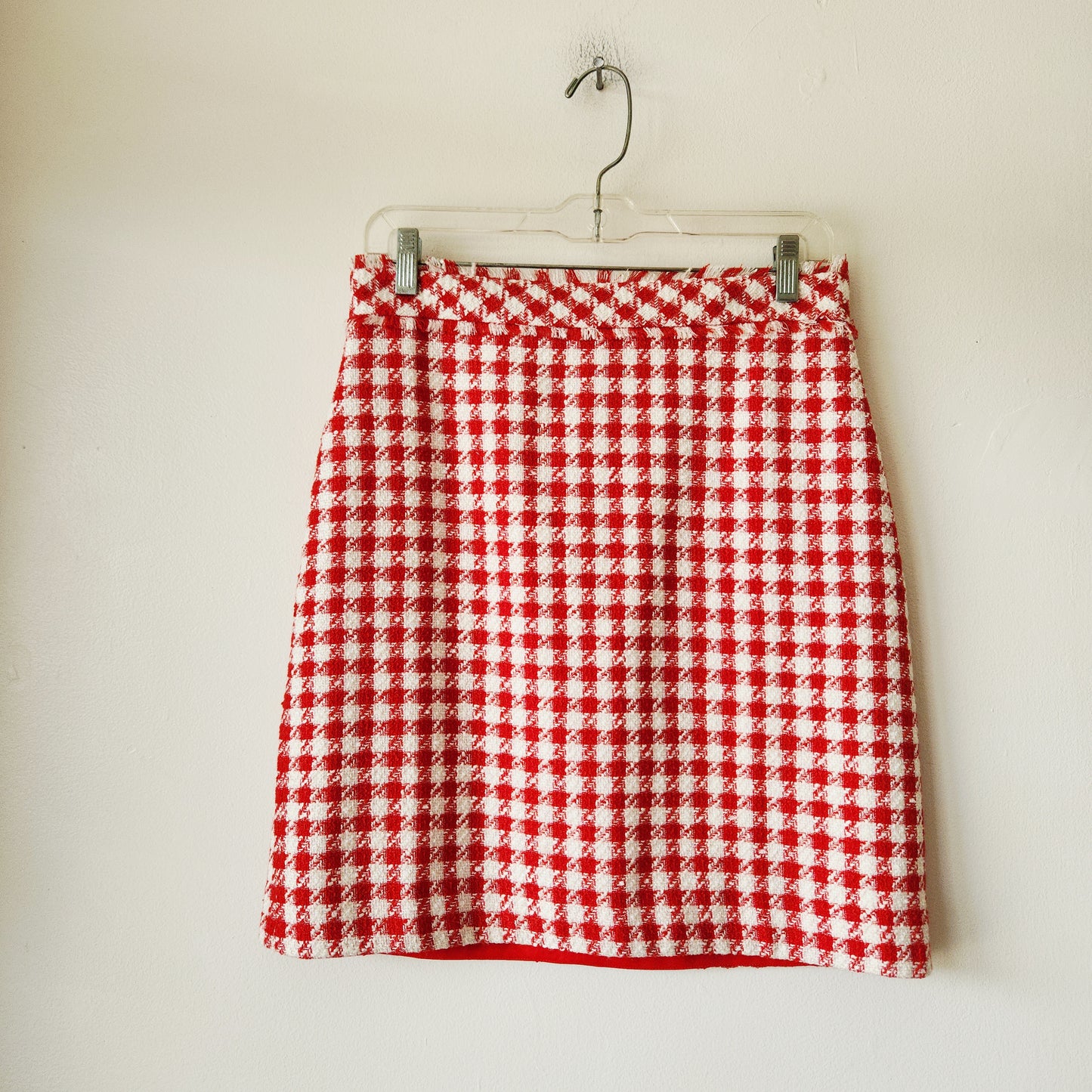 Ann Taylor Houndstooth Tweed Pencil Skirt - size 2