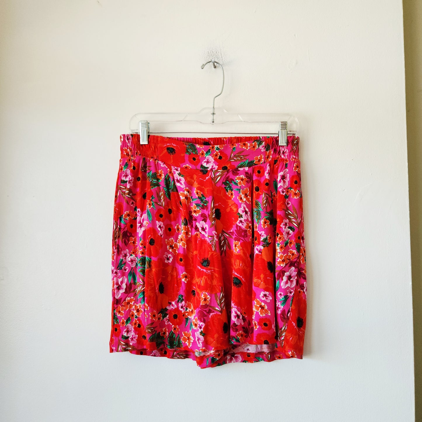 Lascana Poppy Print Sleep Shorts - size 8