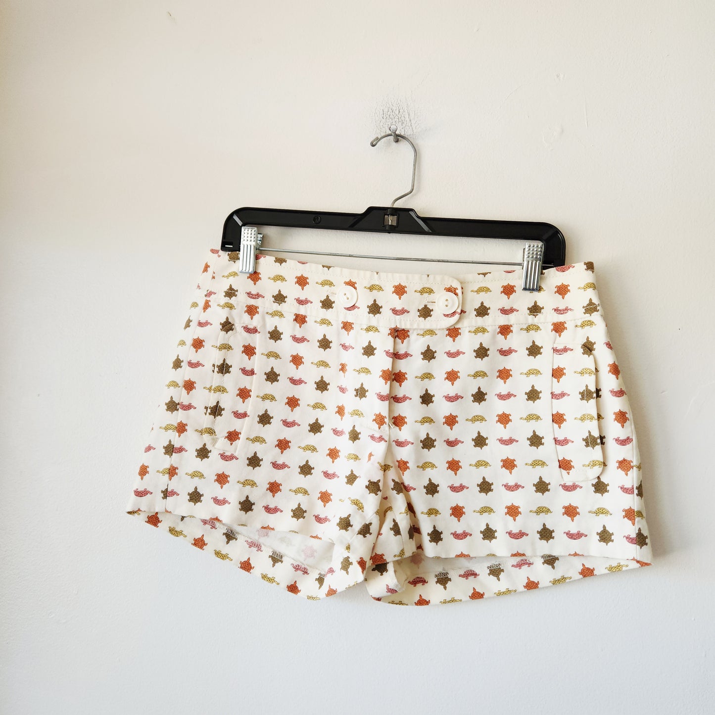 J Crew Turtle Print City Shorts - size 4