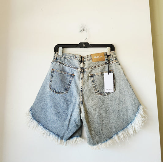Sac & Co Denim Shorts with Fringe - L - New