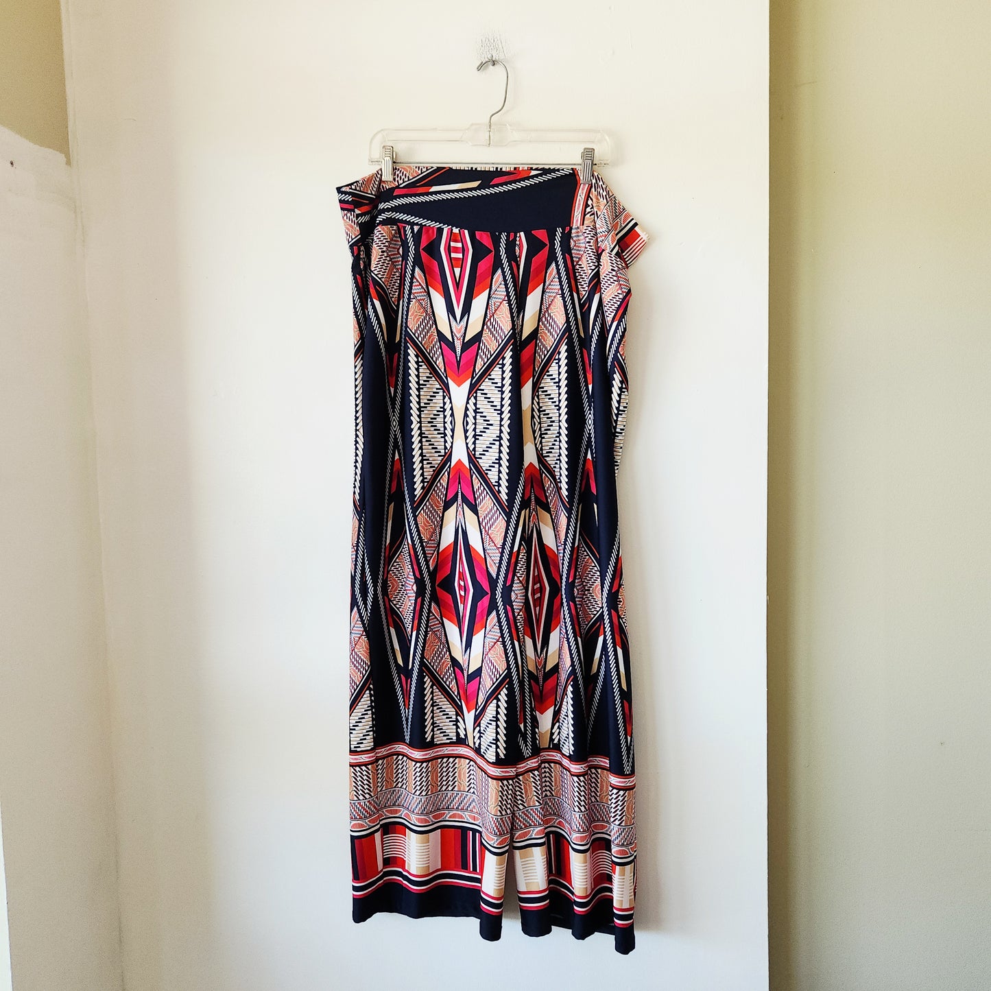 Sunny Leigh Pattern Wide Leg Pull On Pants - 1X