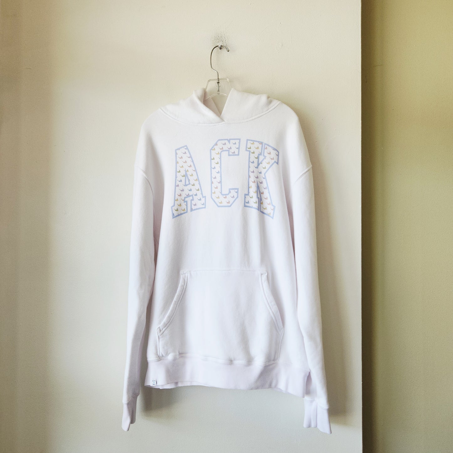 Erica Wilson 100% Cotton Nantucket Pullover Hoodie - L