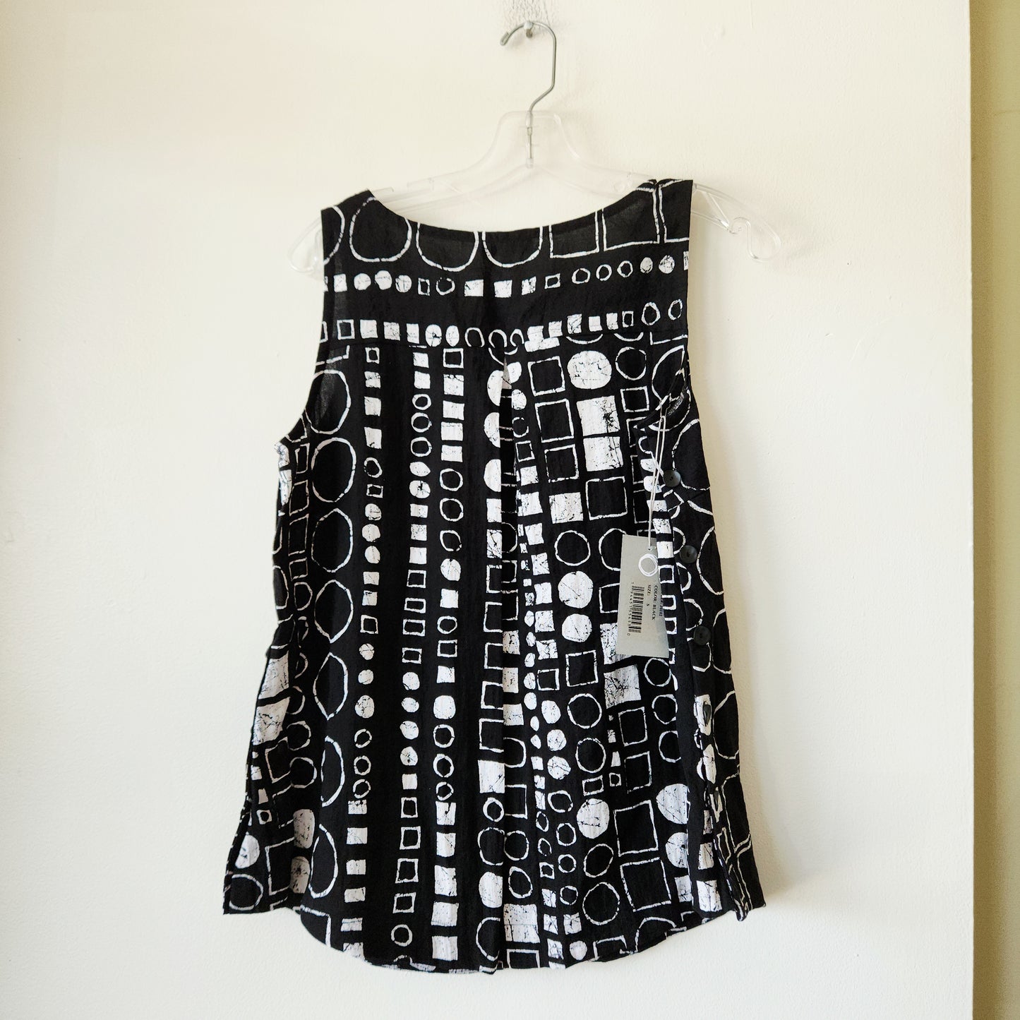 Habitat Sleeveless Top with Button Detail - S - New