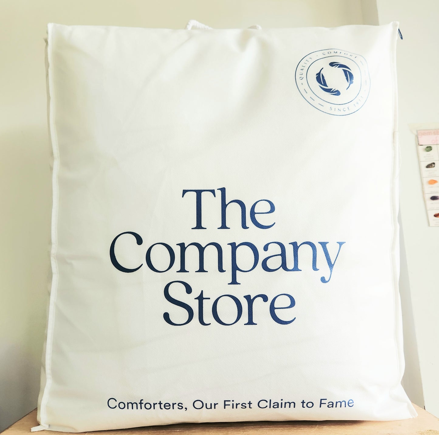 The Company Store Comforter White Queen Cotton Filled